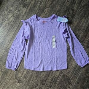NWT Cat & Jack Lavender Long Sleeve Tee
